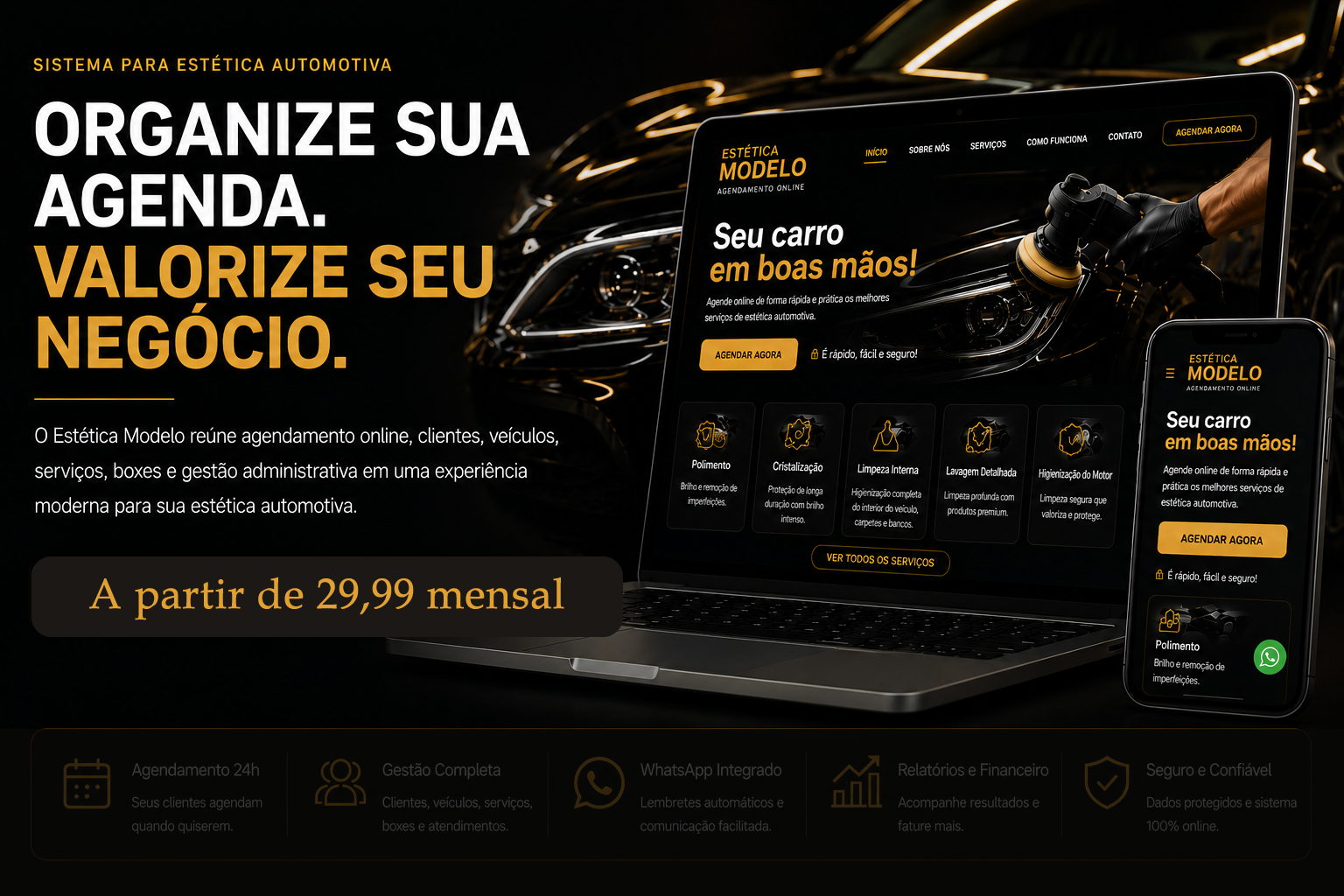 AutoSlot - sistema de agendamento para estética automotiva